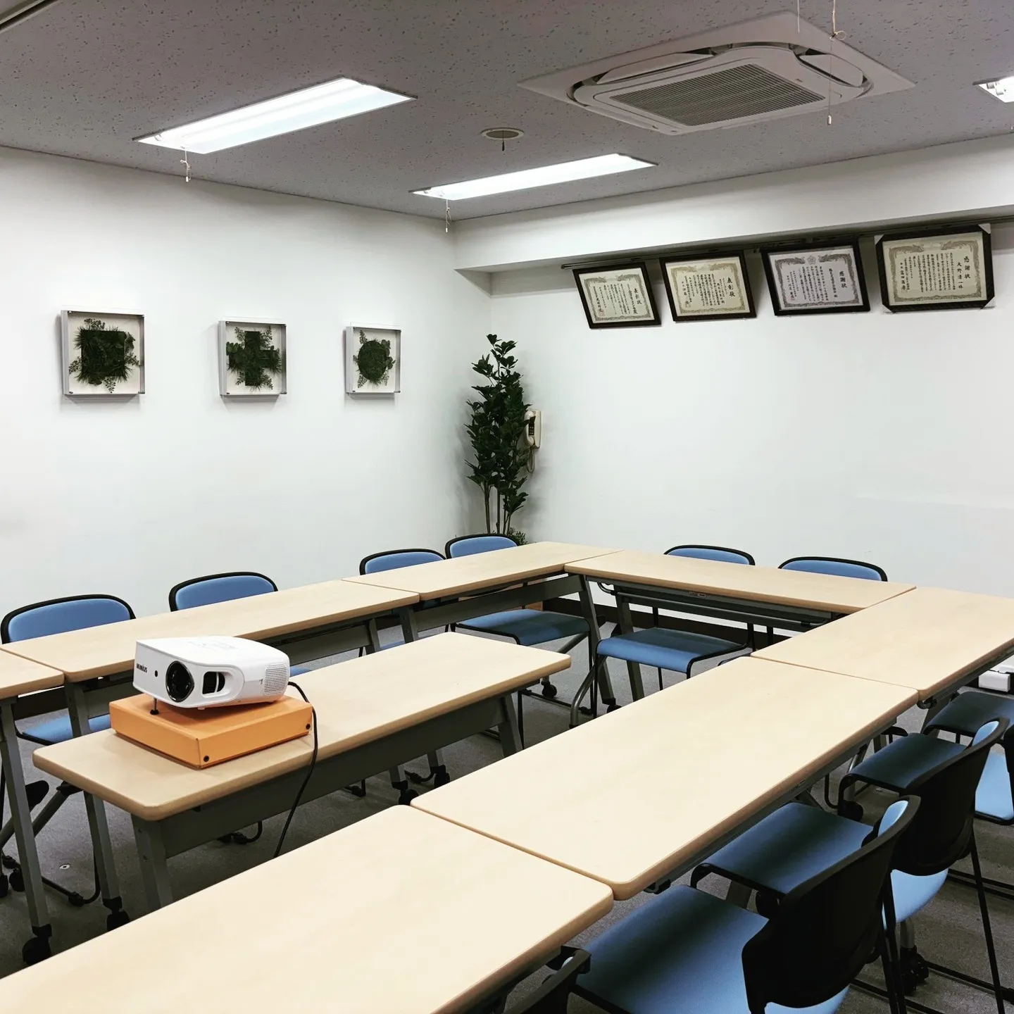 会議室にグリーンを導入しました！ミドリ十字は、安全衛生の象徴...