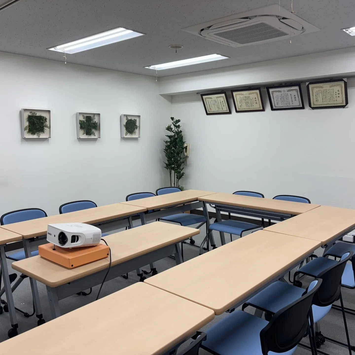 会議室にグリーンを導入しました！ミドリ十字は、安全衛生の象徴...