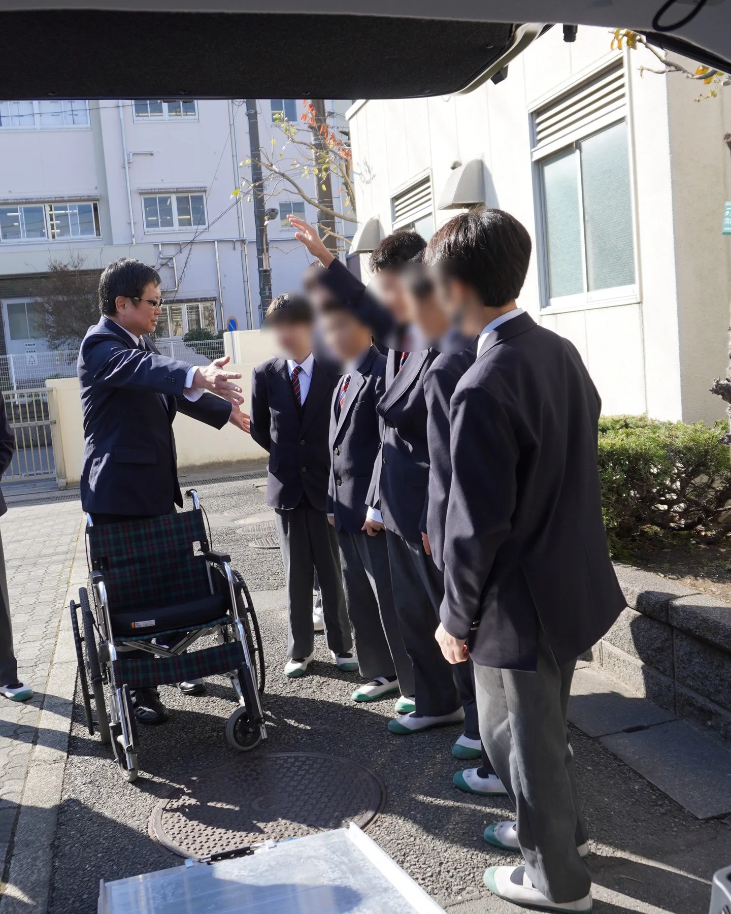東宝タクシーでは、地元鶴見の職業講話によく参加しています。